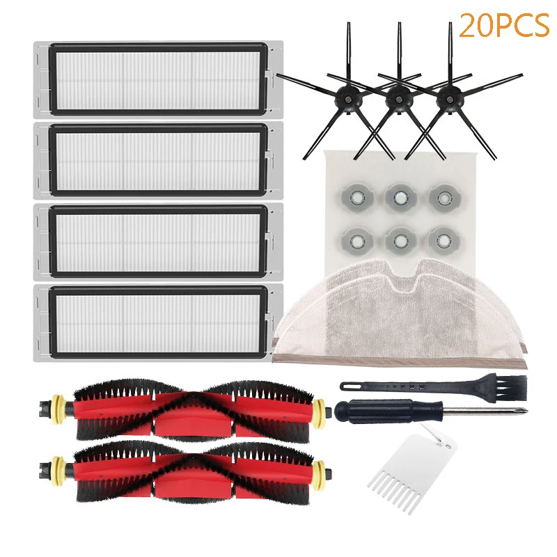 Robot Hút Bụi Bộ Lọc Hepa Chổi Lau Nhà Vải Bàn Chải Dành Cho Xiaomi Mijia Roborock S5 Max S6 S6 Nguyên Chất S4 S6 Max s5 S50 S55 Phụ Tùng