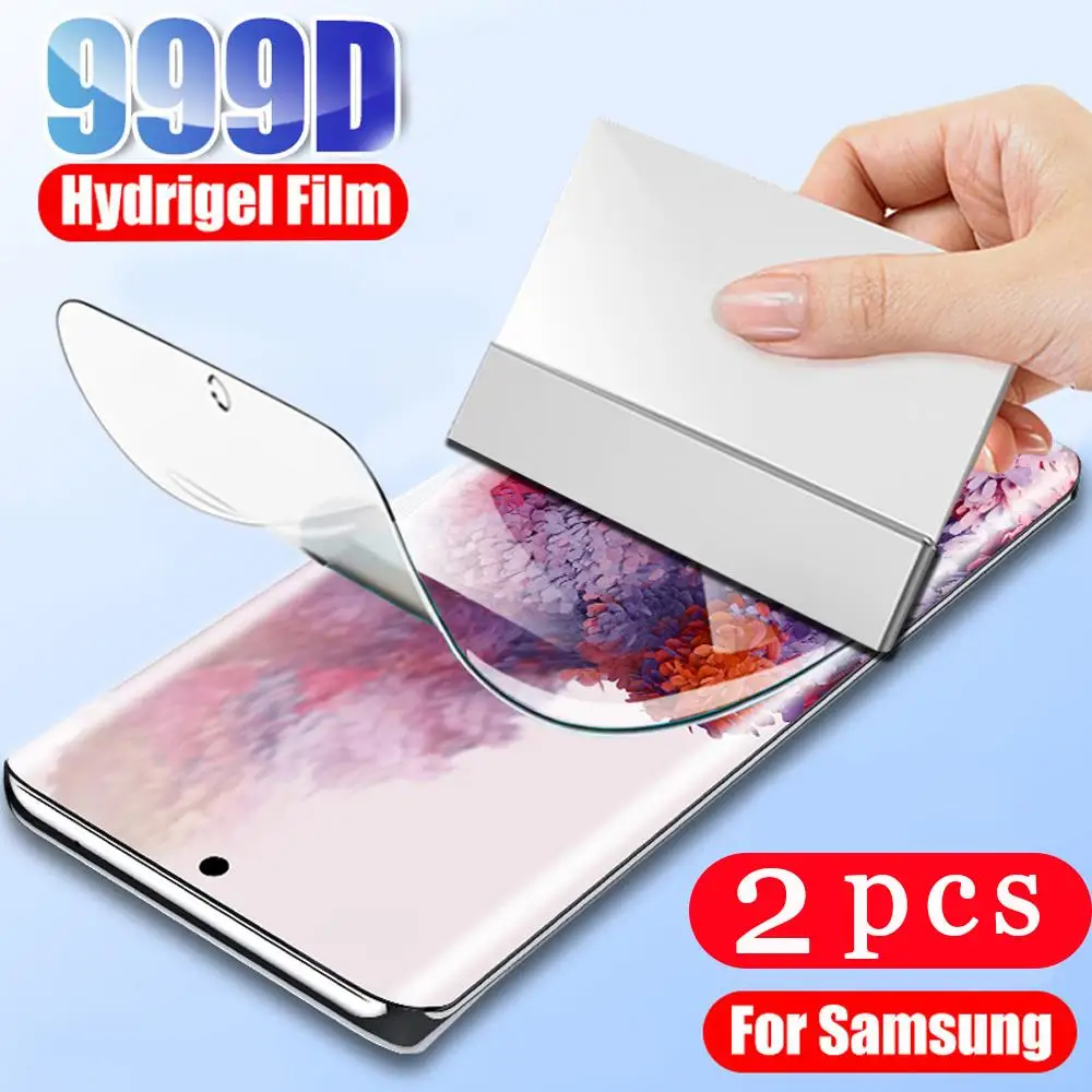 soft full cover hydrogel film for samsung galaxy note 8 9 10 lite plus pro protective film phone screen protector Not Glass