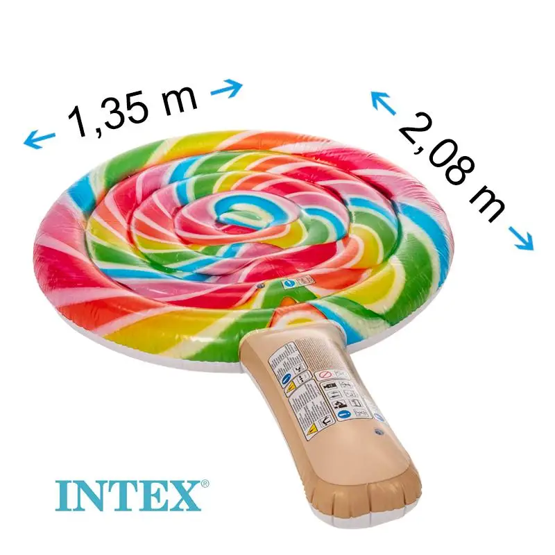 INTEX LOLLIPOP FLOAT Tumbona Flotante. Colchoneta adultos, piscina, agua, playa.