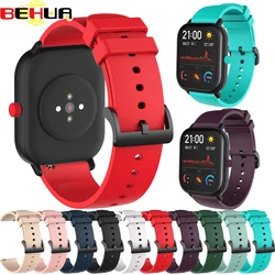 BEHUA Original Silicone Strap for Xiaomi Amazfit GTS/GTS 2 /Mini Smart Wristband for Xiaomi Amazfit Bip S/U / Pro Strap Bracelet