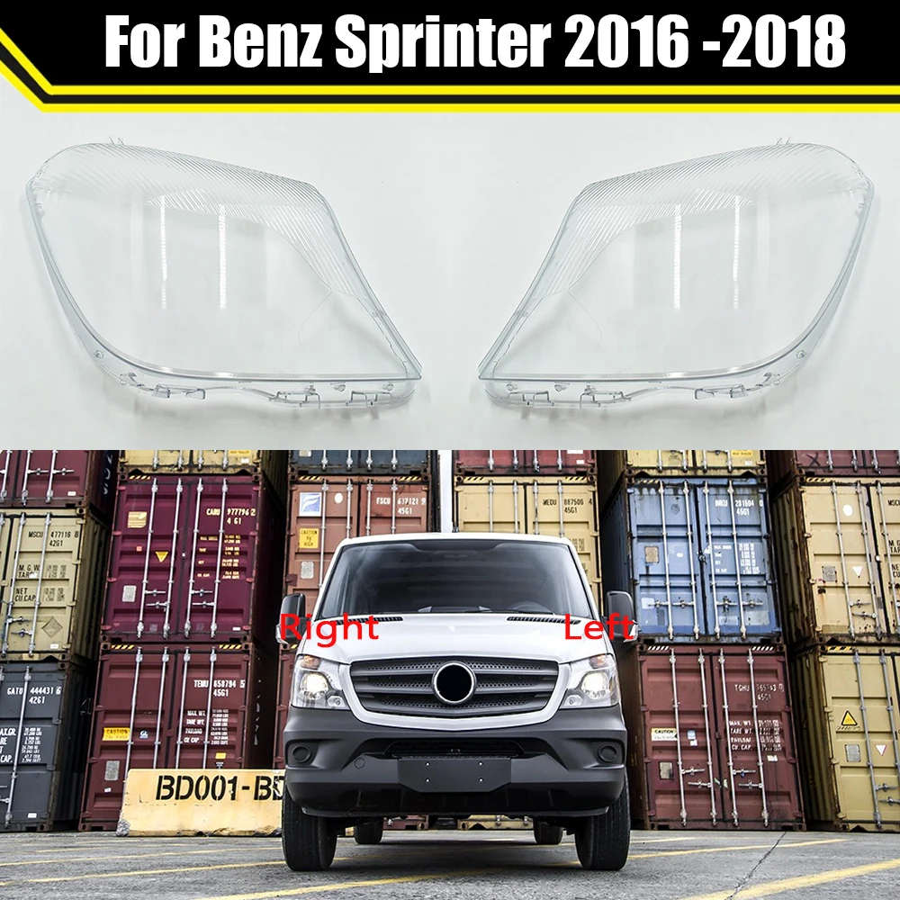 

Car Front Headlight Cover Glass Lamp Shell Lens Glass Caps Light Headlamp Lampshade For Mercedes-Benz Sprinter 2016 2017 2018