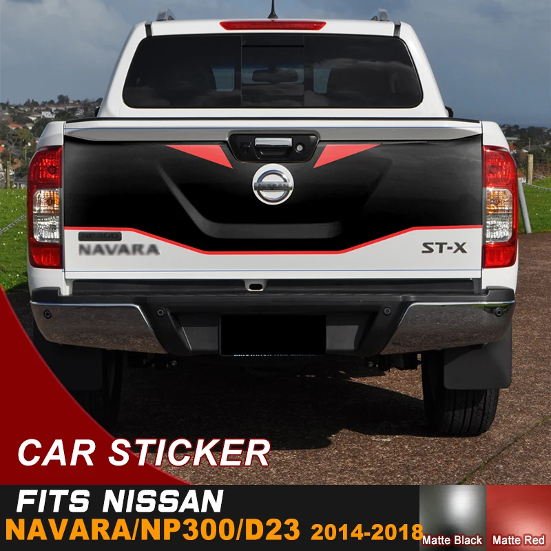 Tail door cover sticker 4 by 4 decal cool vinyl graphic sticker for nissan navara np300 d23