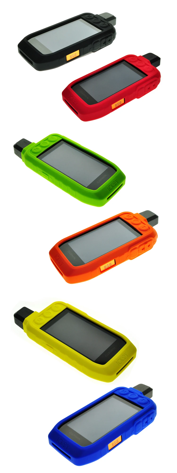 ترقية 38 سنتيمتر سوط هوائي تمديد طويل المدى + حافظة واقية من السيليكون لملحقات Garmin Alpha 200 200i 300 300i