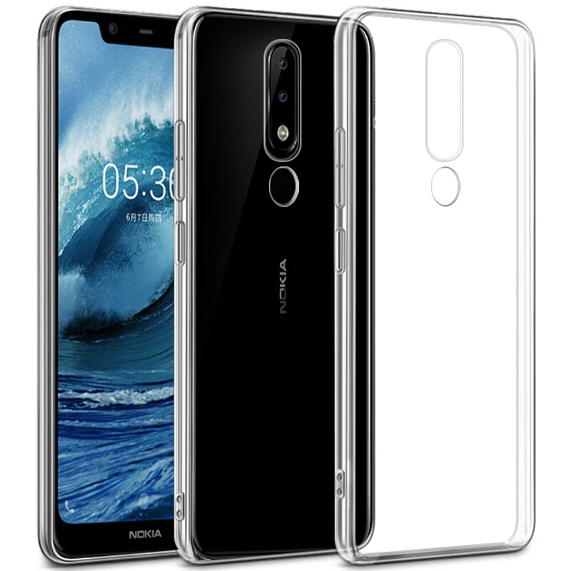 Transparent Soft Silicone TPU Phone Case for Nokia 5.1 Plus X5 2018 5.86\