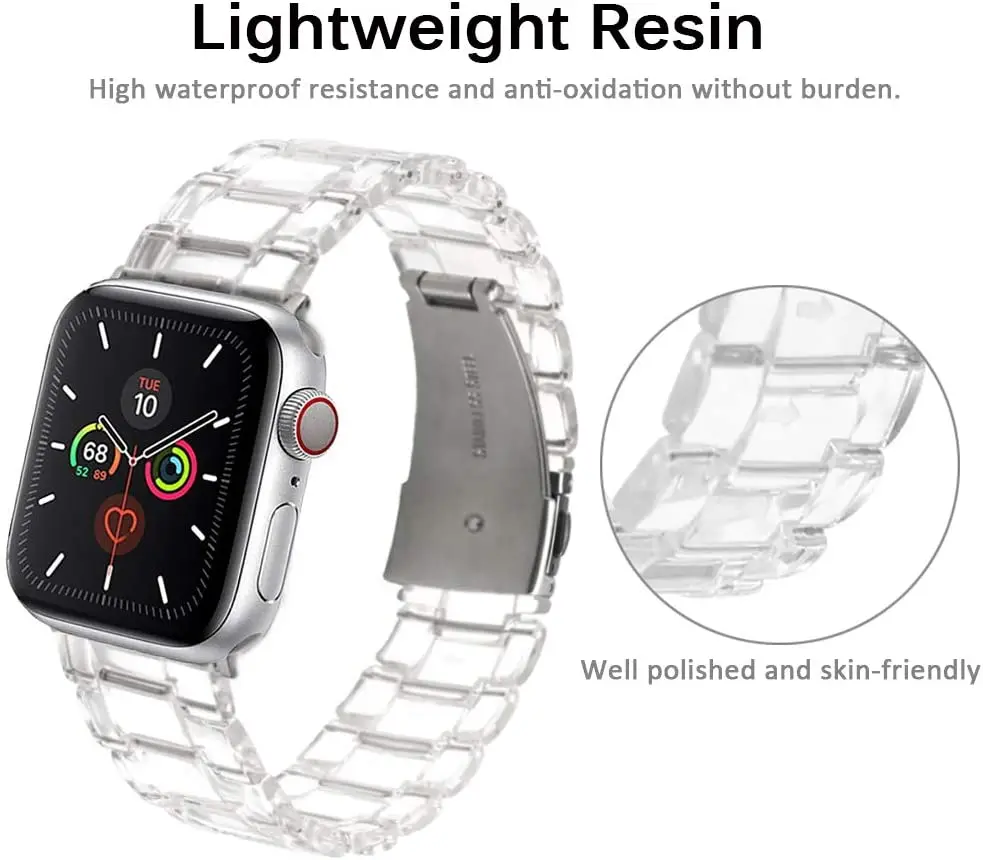 سوار راتينج شفاف للساعة ، سلسلة iWatch 10 SE ، ساعة ذكية فائقة من Apple ، 49 من ، 46 من ، 45 من ، 44 من ، 42 من ، 41 من ، 38 من ، 40 أو