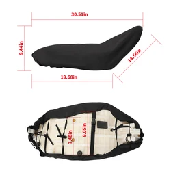 Funda de asiento antideslizante ATV de 775MM para Polaris Sportsman 570 450 850 Scrambler 400 500 1000 para Arctic Cat Yamaha Grizzly 700
