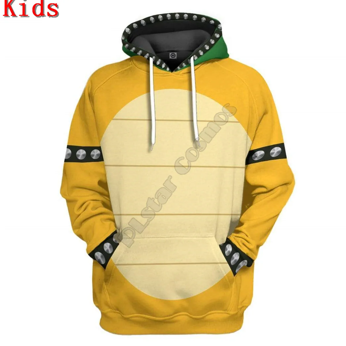 Bowser Uniform 3D Printed Hoodies Kids Pullover Sweatshirt Tracksuit Jacket T Shirts Boy Girl Cosplay apparel 04