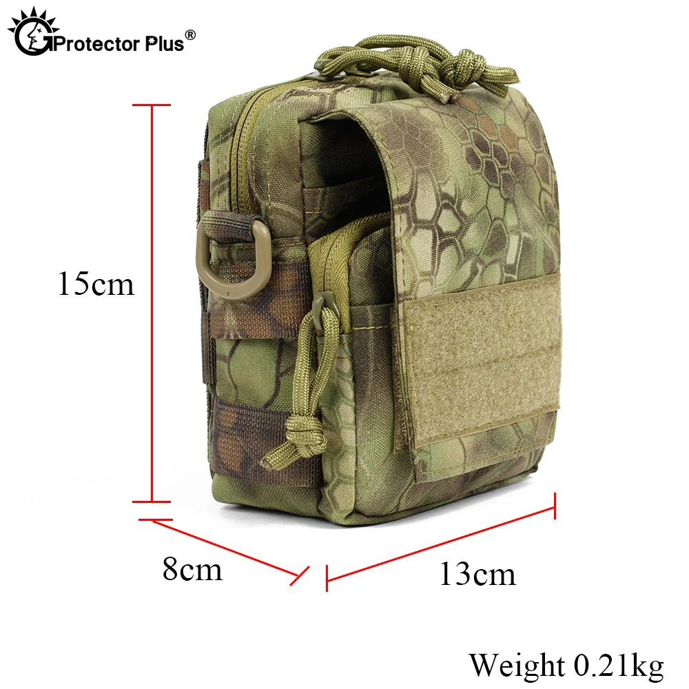 PROTECTOR PLUS Field Tactical Crossbody Bag Outdoor Sport Men 1000D Nylon Waterproof Backpack Travel Camping  Hunting Running