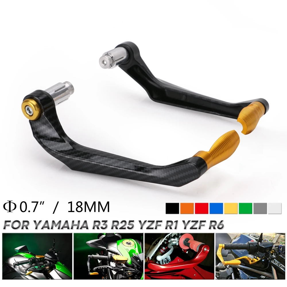 

Motorcycle Levers Guard Brake Clutch Handlebar Protector For Yamaha R3 R25 Yzf R1 Yzf R6 Handle Bar Motor ABS + Aluminum Parts