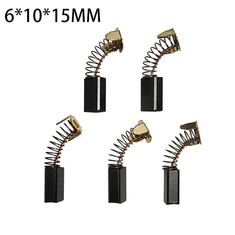 

10Pcs 6×10×15mm Graphite Copper Motor Carbon Brushes Tool Graphite Copper Carbon Brushes Set Spare Parts Replacement