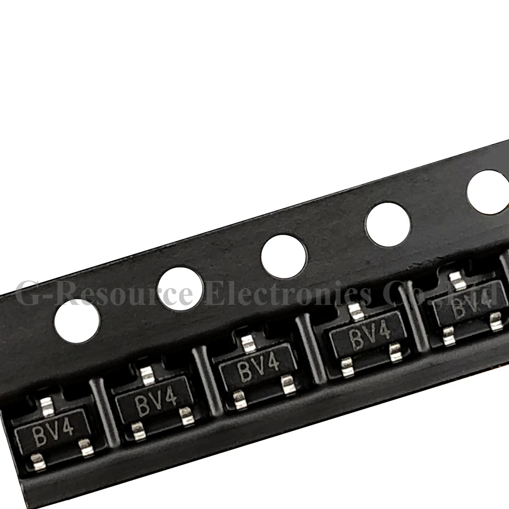 (100Pcs) 2SB624 Sot-23 Smd Kristal Triode Pijpleiding Locator B624 (Markering BV4)