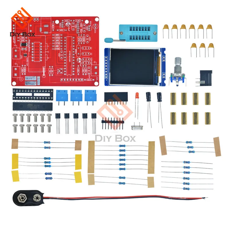 Mega328 Full Assembled Transistor Tester LCR Diode Capacitance Meter PWM wave Frequency Signal Generator English Russian