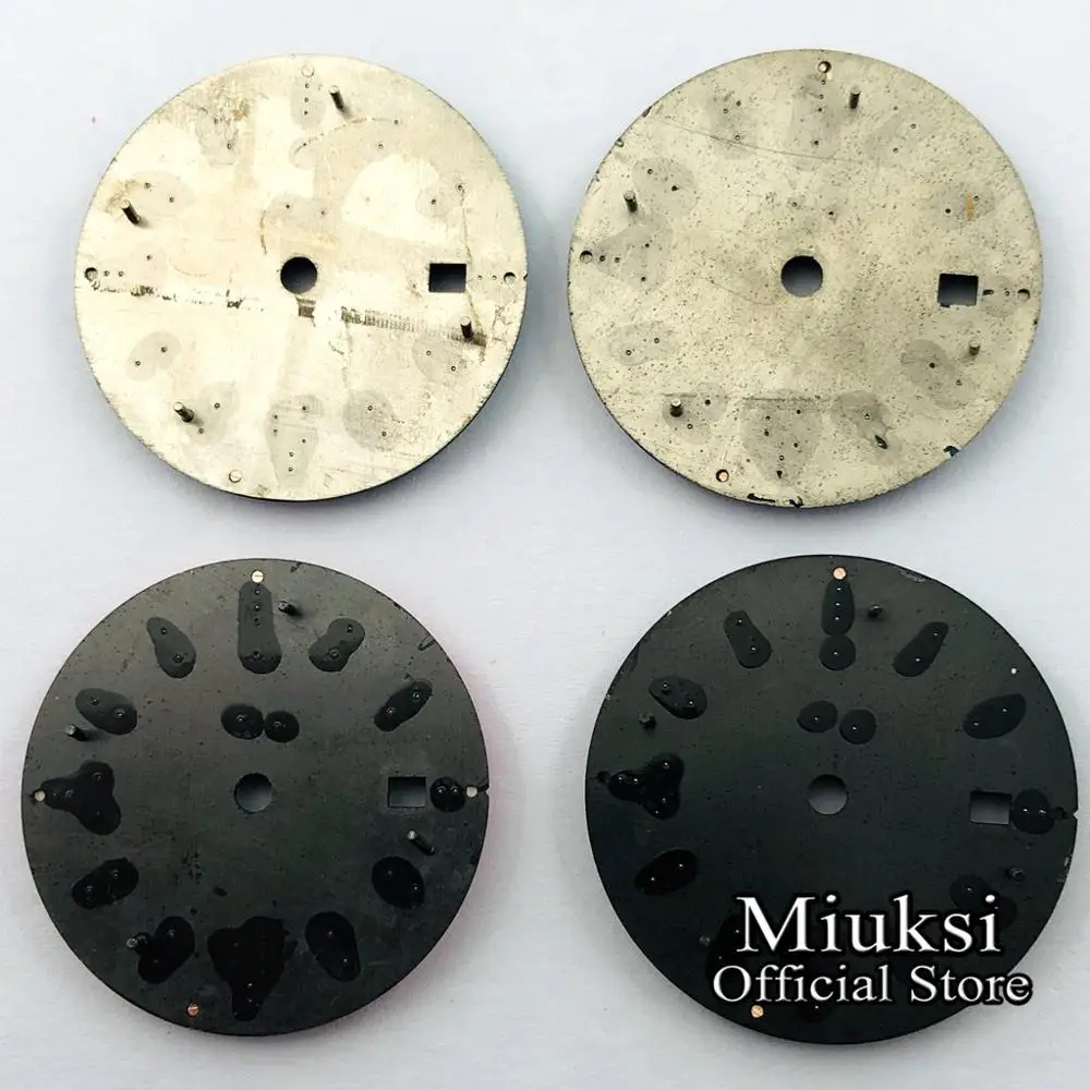 Miuksi 31mm luminous sterile watch dial fit ETA 2836/2824,Miyota 8205/8215/821A/82series,Mingzhu DG2813/3804 PT5000 movement