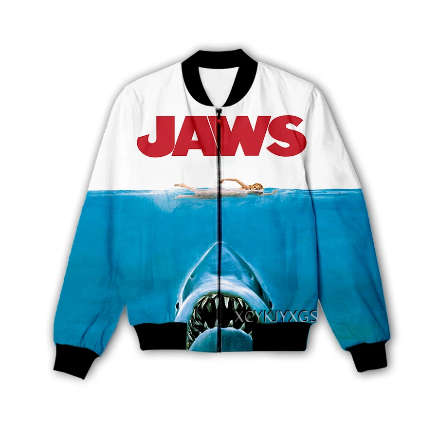 Phechion New Men/Women Jaws 3D Printed Jacket Fashion Streetwear Men Loose Sporting Jacket & Coat M49