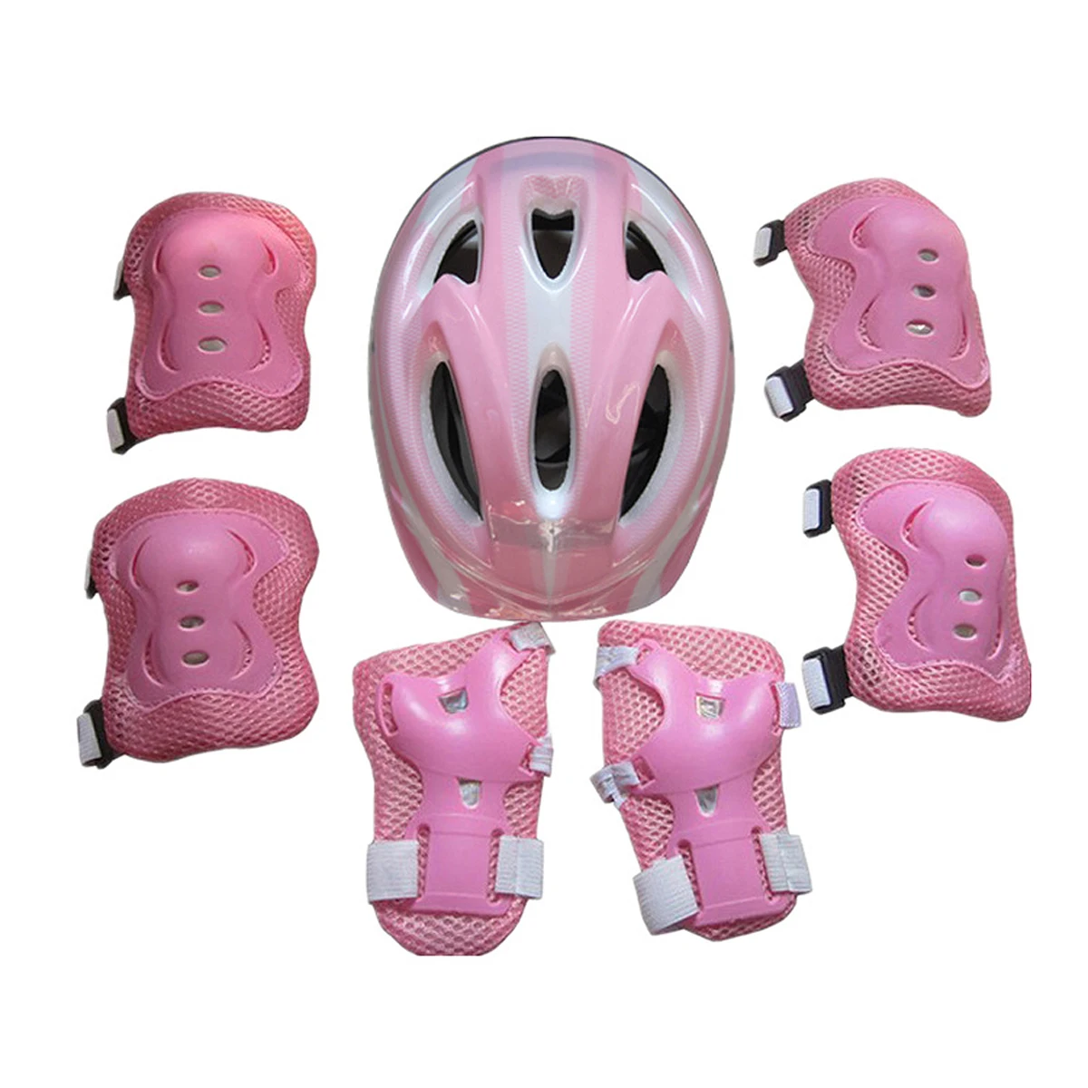 7Pcs/set Kids Boy Girl Safety Helmet Knee Elbow Pad Sets Children Cycling Skate Bicycle Helmet Protection Safety Guard