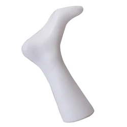 Plastic Female Adult Foot Mannequin Model For Socks Sox Display, White