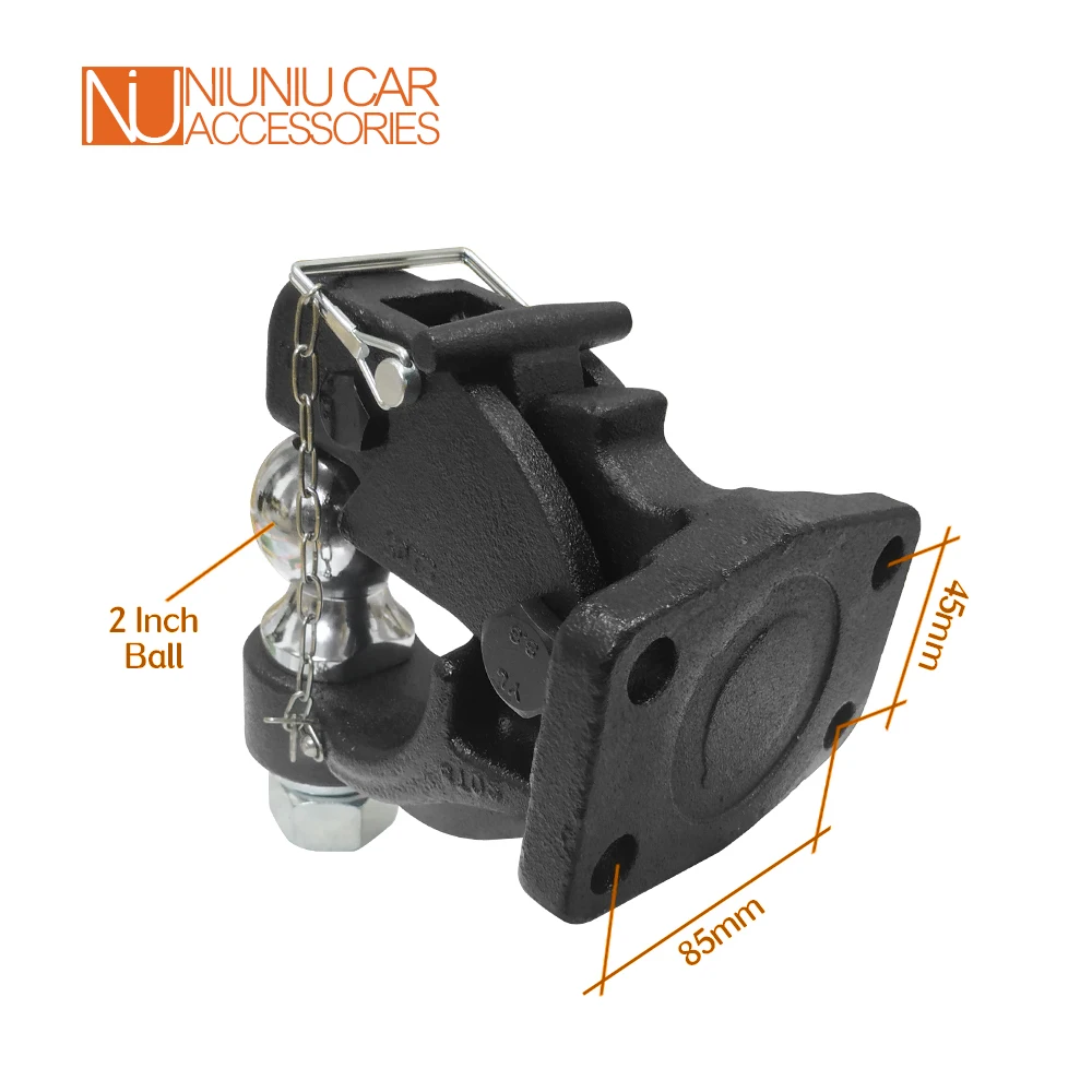 Pintle Móc Tấm Gắn Cho 2 Inch Thu Gặp Trở Ngại Nào Adapter Gắn Với Khóa Pin 2 "Bóng Xe Kéo RV Phần đoàn Xe Phụ Kiện