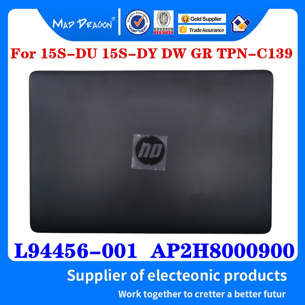 New L94456-001 AP2H8000900 For HP 15S-DY 15-CS 15-DW 15S-GR 15S-DU TPN-C139 Laptop LCD Top Cover LCD Back Cover A Shell Black