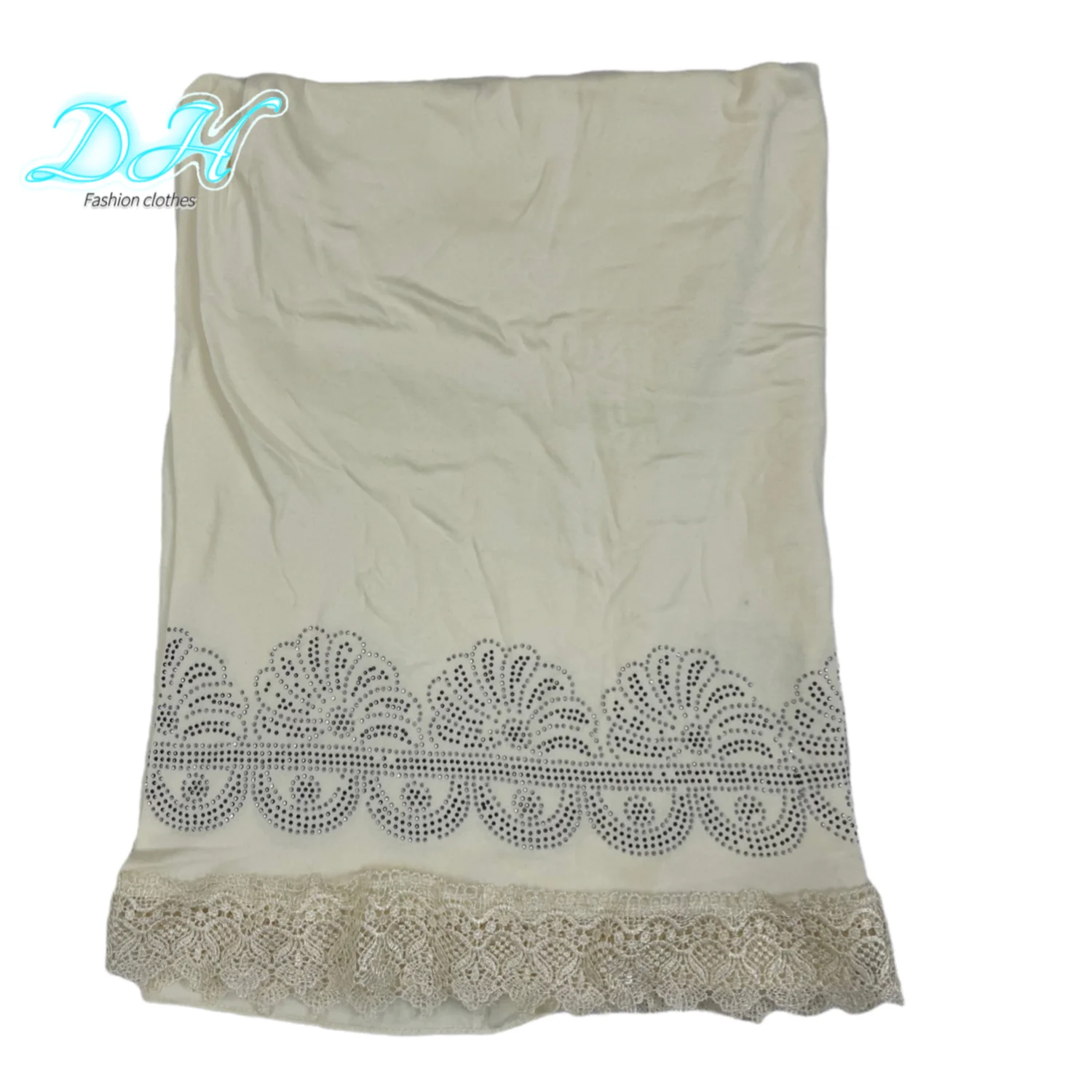 Latest african Soft 100% Cotton Lace Scarf Muslim Women African Hijap Dubai Pray Big Size  For Shawls Wraps DH077