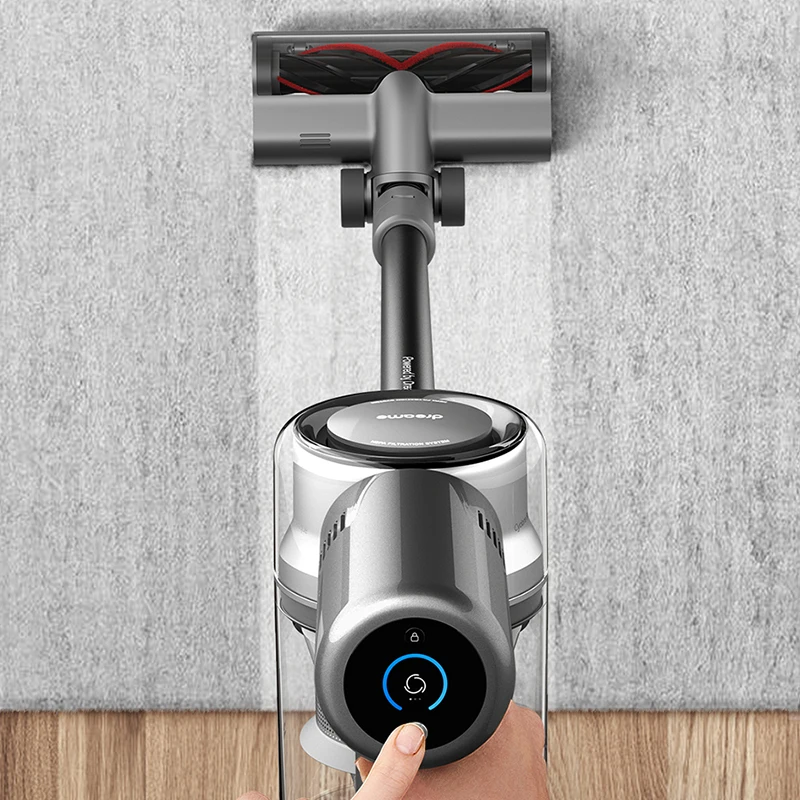 Dreame v12 aspirador sem fio 27000pa display led tudo em um coletor de pó chão tapete aspirador doméstico