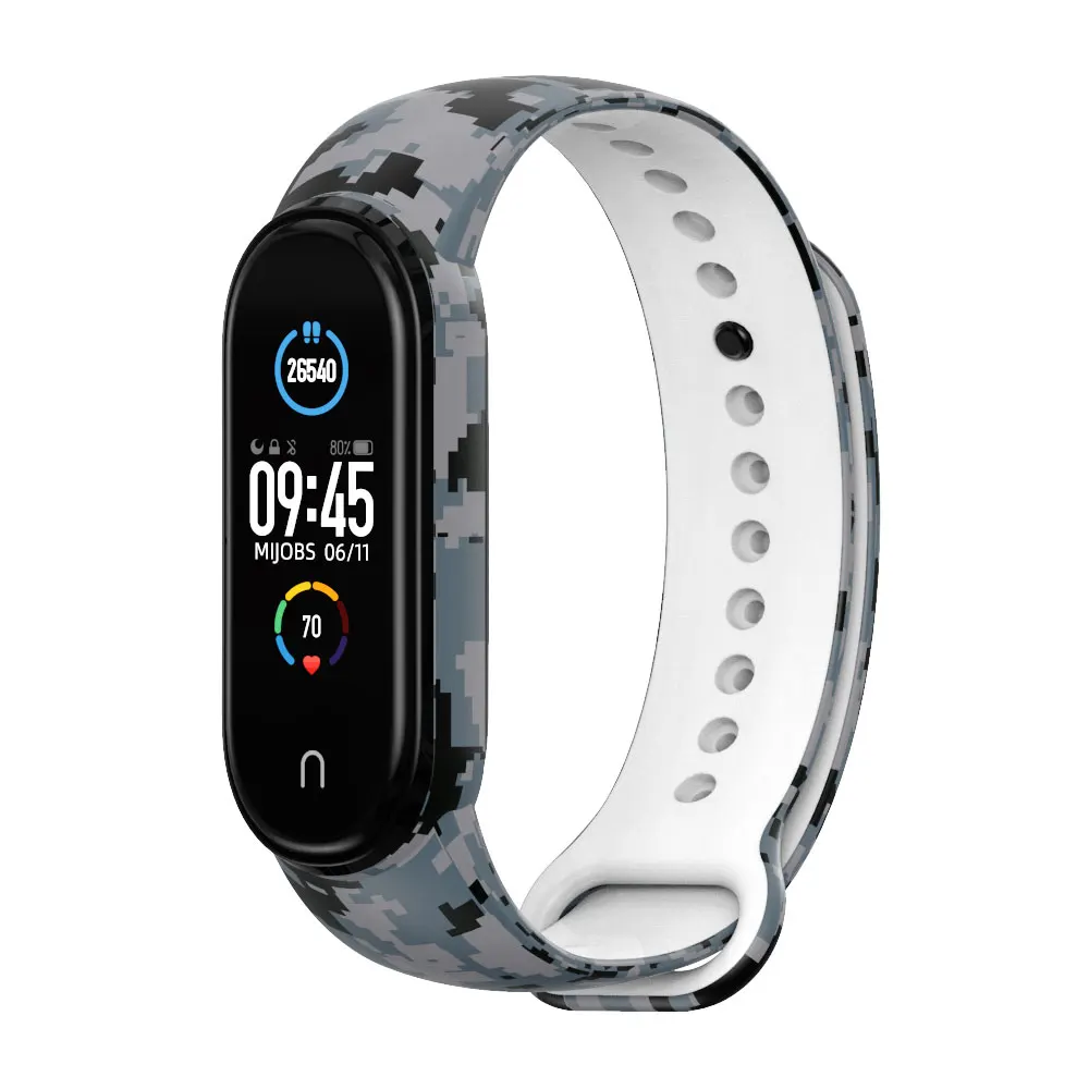 Ремешок для Mi Band 4 5 напечатанный Камуфляжный браслет для Xiaomi Mi Band 5 NFC Браслет Bend 4 пояс Correa Pulseira Xiomi Miband 3
