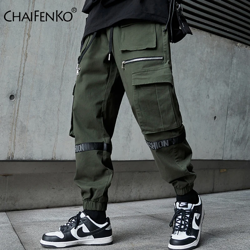 

Men's 2021 New Cotton Joggers Cargo Pants Fashion Pocket Harem Trousers Sweatpants Men Hip Hop Streetwear Harajuku Casual Pants