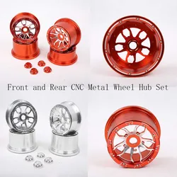 CNC Metal Wheel Hub Set Fit for 1/5 RC CAR Hpi Rofun Rovan KM Baja 5b Upgrade Parts