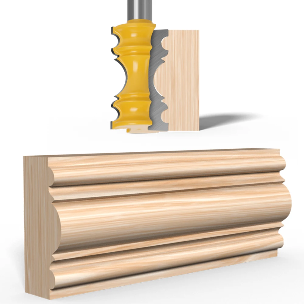 Imagem -06 - Lavie-cadeira Trilho Moldagem Coroa Router Bit Linha Fresa Grande Elaborate Ferramentas para Madeira Mc3101 12 mm Shank 1pc
