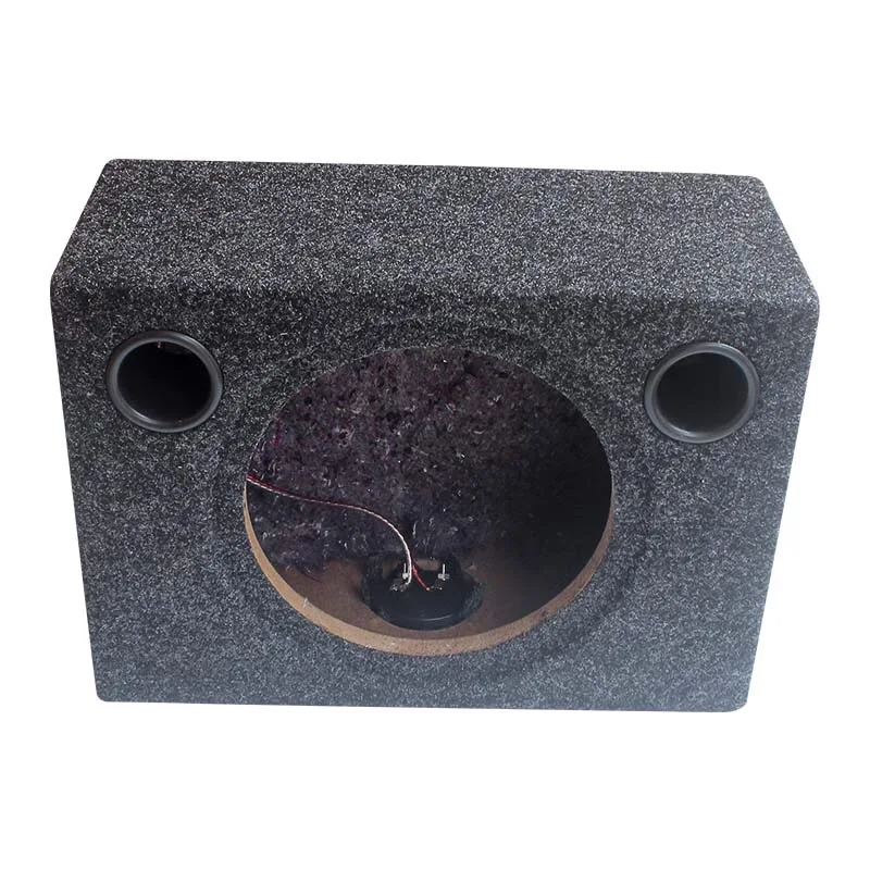 8-Inch New Ultra-thin Coaxial Speaker Empty Cabinet Wooden Box Square MDF Felt Car Modified Subwoofer Passive With Junction Box