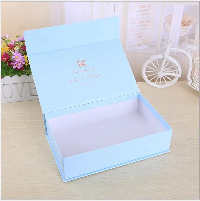 

Wholesale 500pcs/lot Custom Rigid Cardboard Paper Magnet rigid Box for Gifts chic small jewerly packaging box