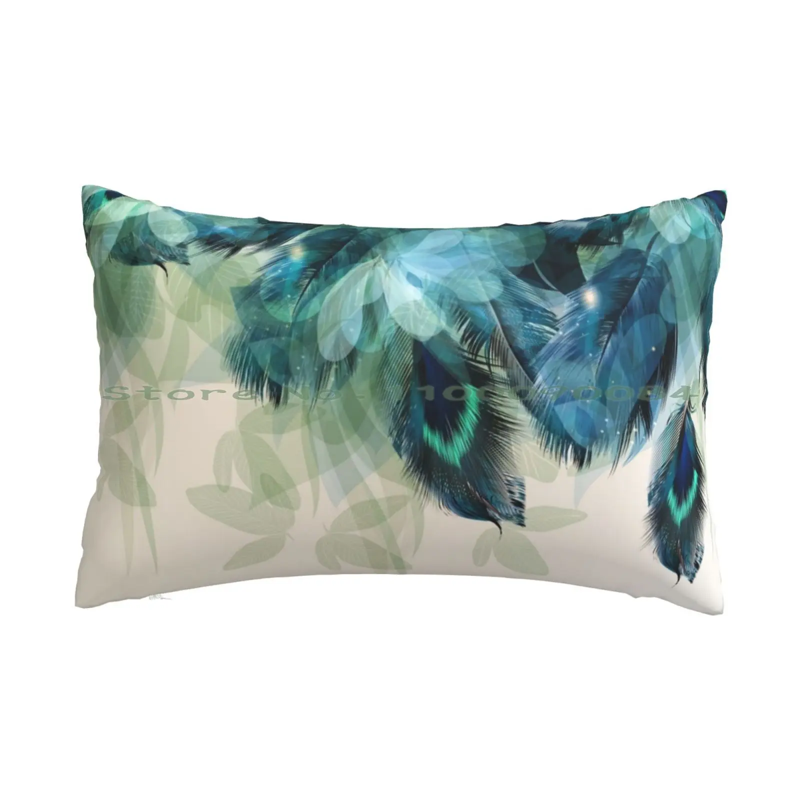 Peacock Feather Pillow Case 20x30 50*75 Sofa Bedroom My Little Whizzer My Little Twinkle Eye My Little Fizzy My Little Galaxy