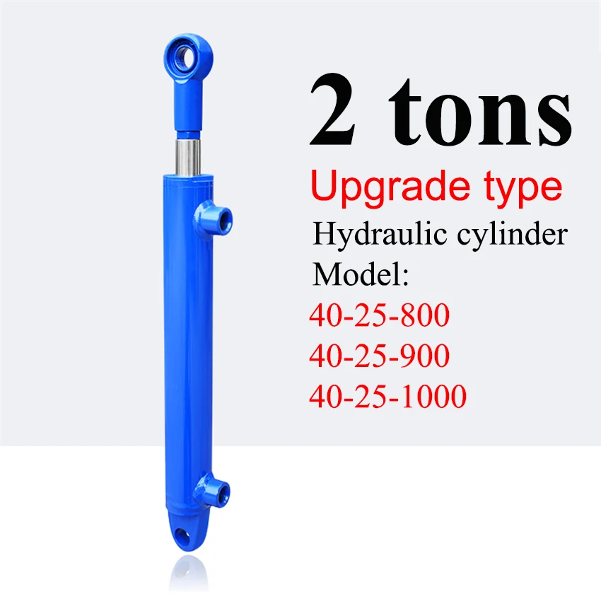 800-1000mm Stroke Upgraded Hydraulic Cylinder Small Bidirectional Lifting Top Accessories Hydraulic Tool 2 Tonnage Hydraulic Ram