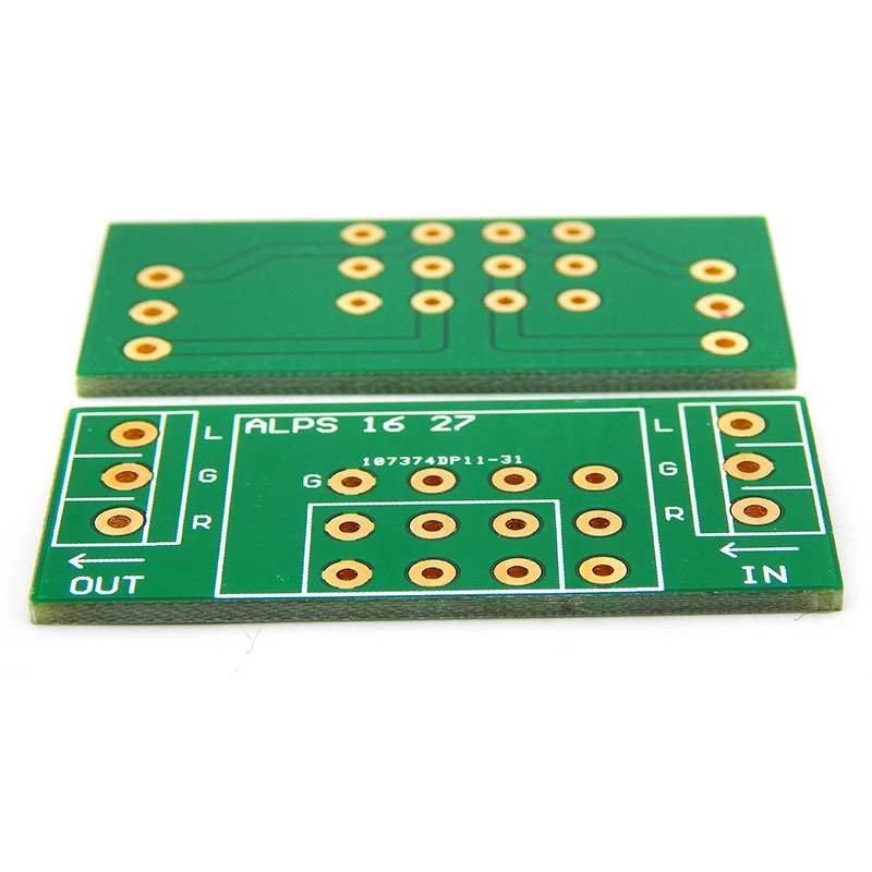 10PCS Audio Volume Potentiometer Switch Variable Resistor Gold-plated PCB Board Of ALPS 27 Two sided Shielding PCB Board
