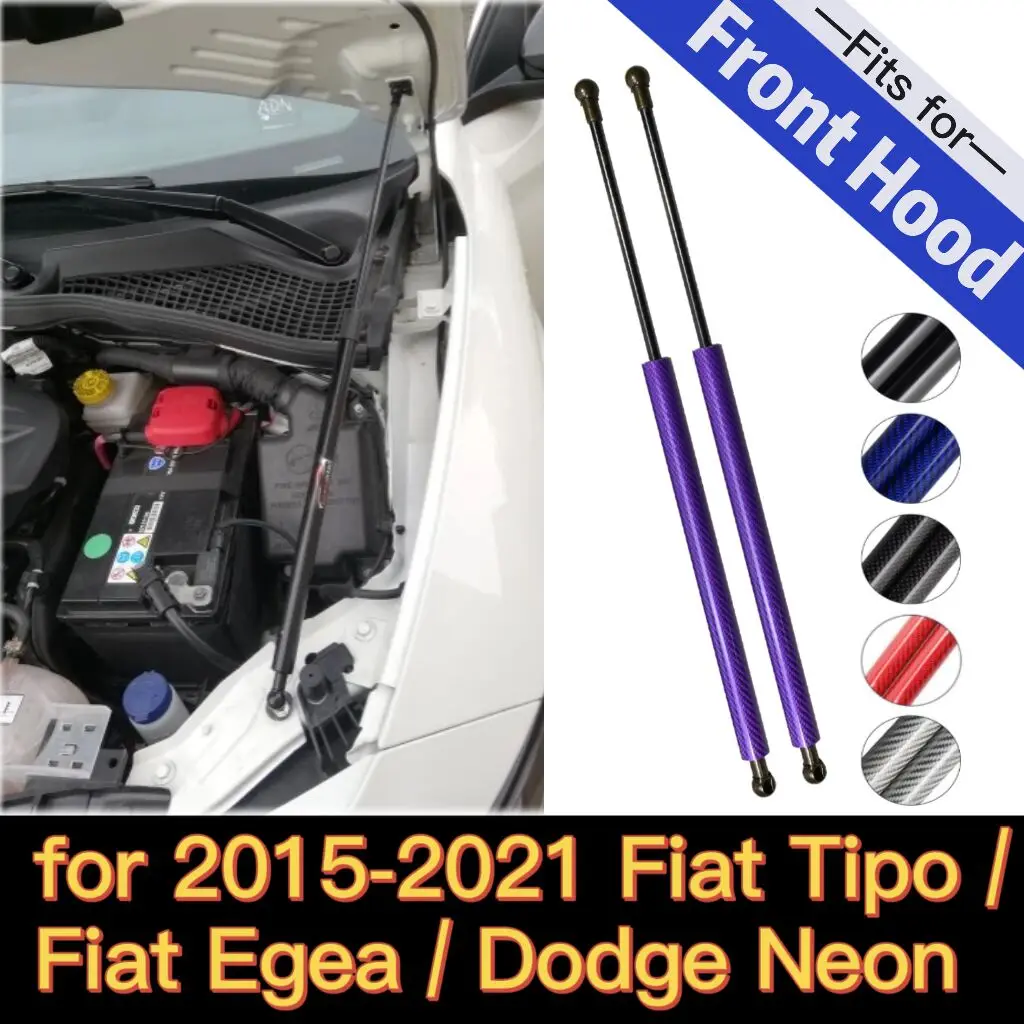 

Hood Struts for 2015-2023 Fiat Tipo / Fiat Egea / Dodge Neon Front Bonnet Gas Springs Lift Supports Shock Dampers Absorber Prop