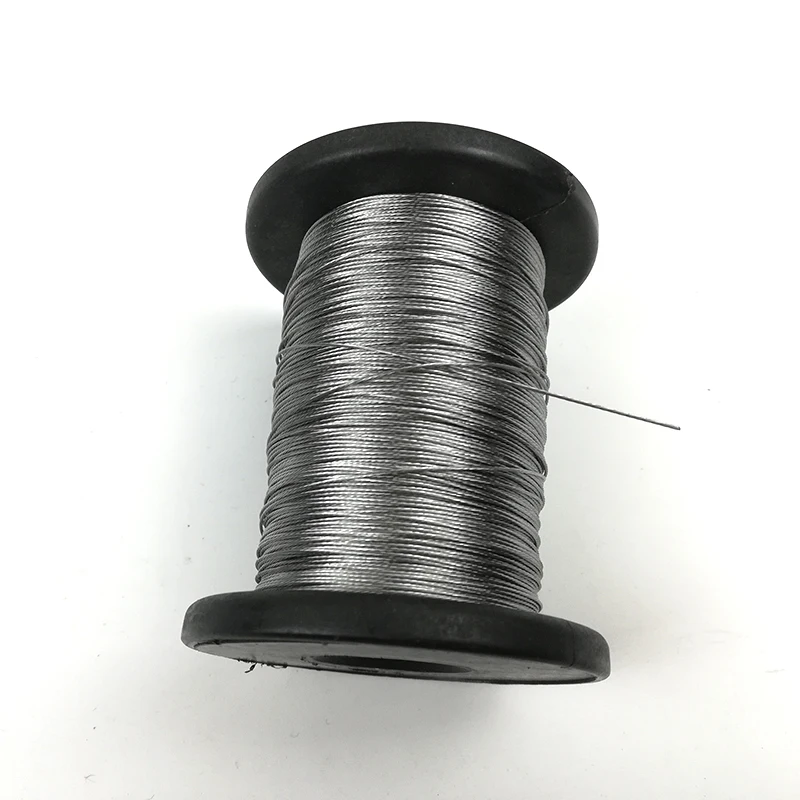 100Meter 1*7 Fishing line 0.3mm 0.4mm 0.5 0.6mm Diameter soft Steel Stranded wire Rope Cable rustproof 304 Stainless Steel