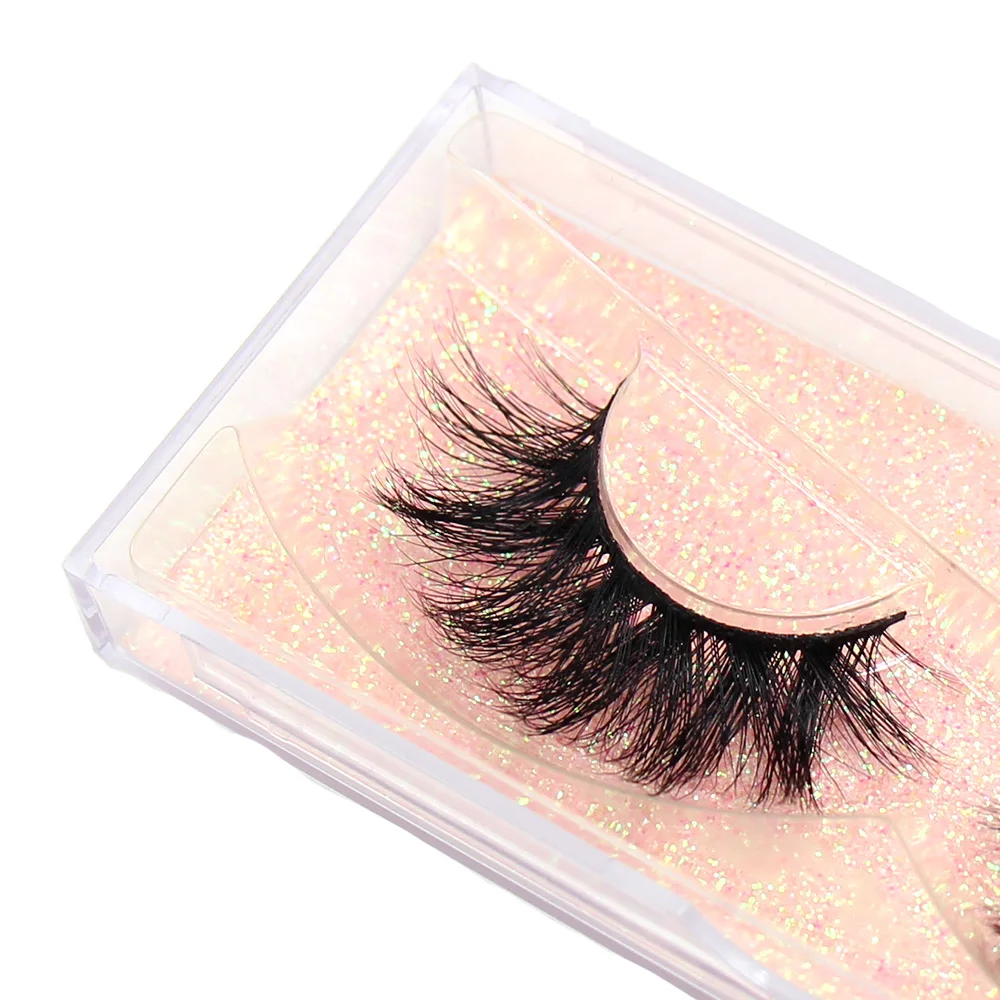 Luxuriöse Nerz-Kunstwimpern Voluminöse Wispy Strip Lashes Natürlicher Look Weich Bequem zu Tragen Wiederverwendbare Künstliche Wimpern Make-up Schönheit – Detail 11