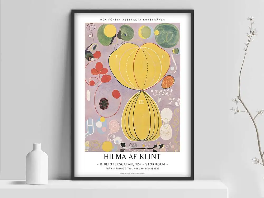 af Klint poster, Hilma af Klint print, Abstract art print, Swedish art, Scandinavian poster, Hilma af Klint, Modern art