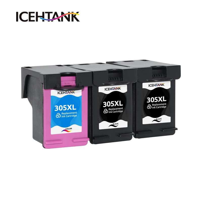 Icehtank-Cartouches d'encre 305XL de rechange pour imprimante HP, compatibles avec les modèles 305 Xl hp305, Deskjet 2710, Deskjet 2720, 2730 et 2320
