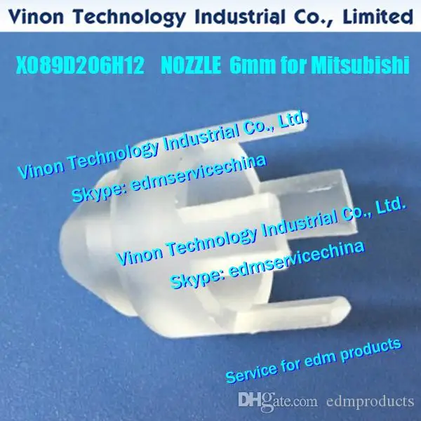 DEL9700 edm NOZZLE Diam 6mm X089D206H12 for MV1200,MV2400 machines DEL97A, X089-D206-H12, 6mm edm MV nozzle