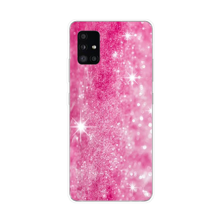 70SD Glitter Bling Powder Soft Silicone Tpu Cover phone Case for Samsung Galaxy A01 A10 A31 A40 A41 A51 A71 A70 2019