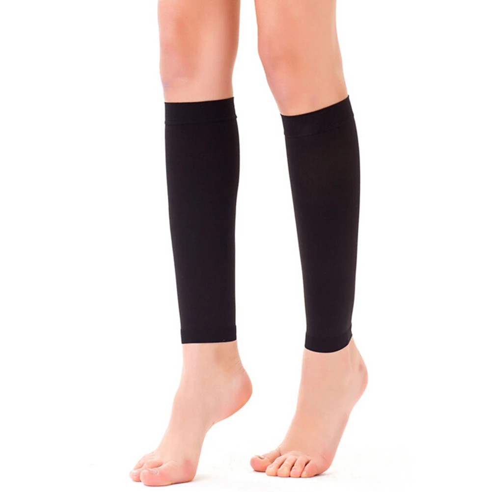 1Pair Women Men Support Leg Shin Socks Varicose Veins Calf Sleeve Compression Brace Wrap leg Shaping Massager for sports