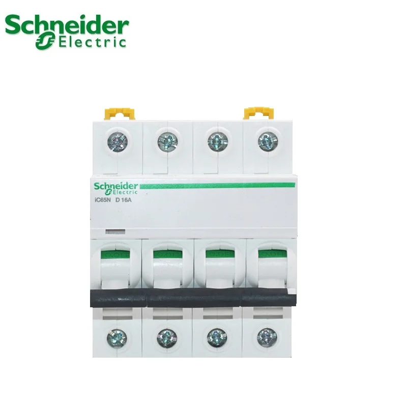 Schneider electric Mini Circuit Breaker Acti 9  iC65N  4p D type 1A 2A 3A 4A 6A 10A 16A 20A 25A 32A 40A 50A 63A  AC  A9F19***