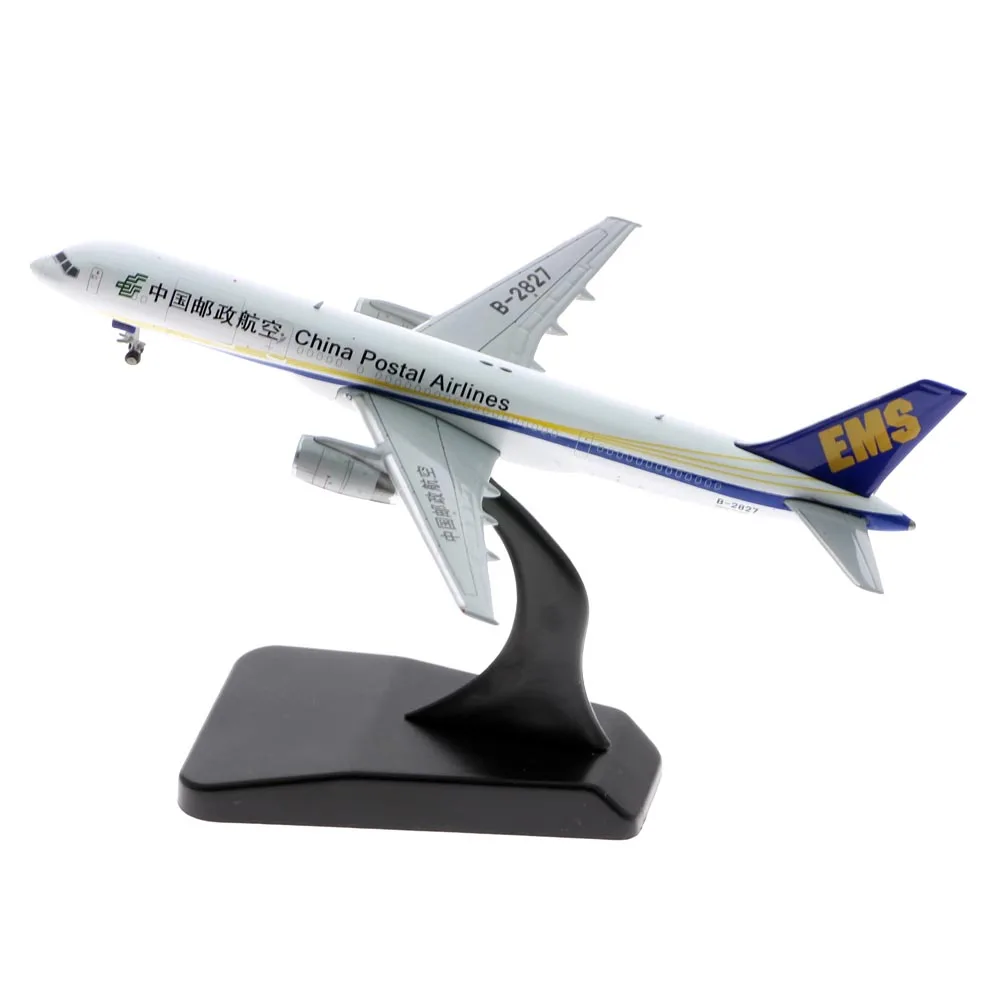 1:400 alloy collectible avião jc asas lh4094 china correio airlines boeing 757-200 (pcf) diecast aeronaves modelo B-2827 com suporte