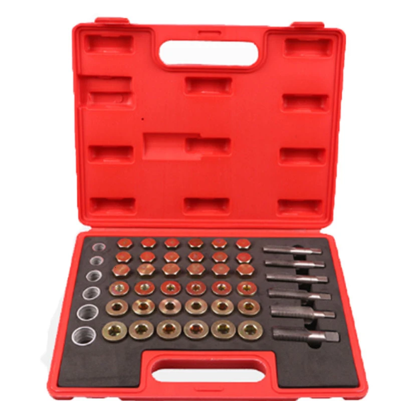 114pcs oil bottom discharge thread repair tool car repair tool m13-22 car oil pan screw wrench