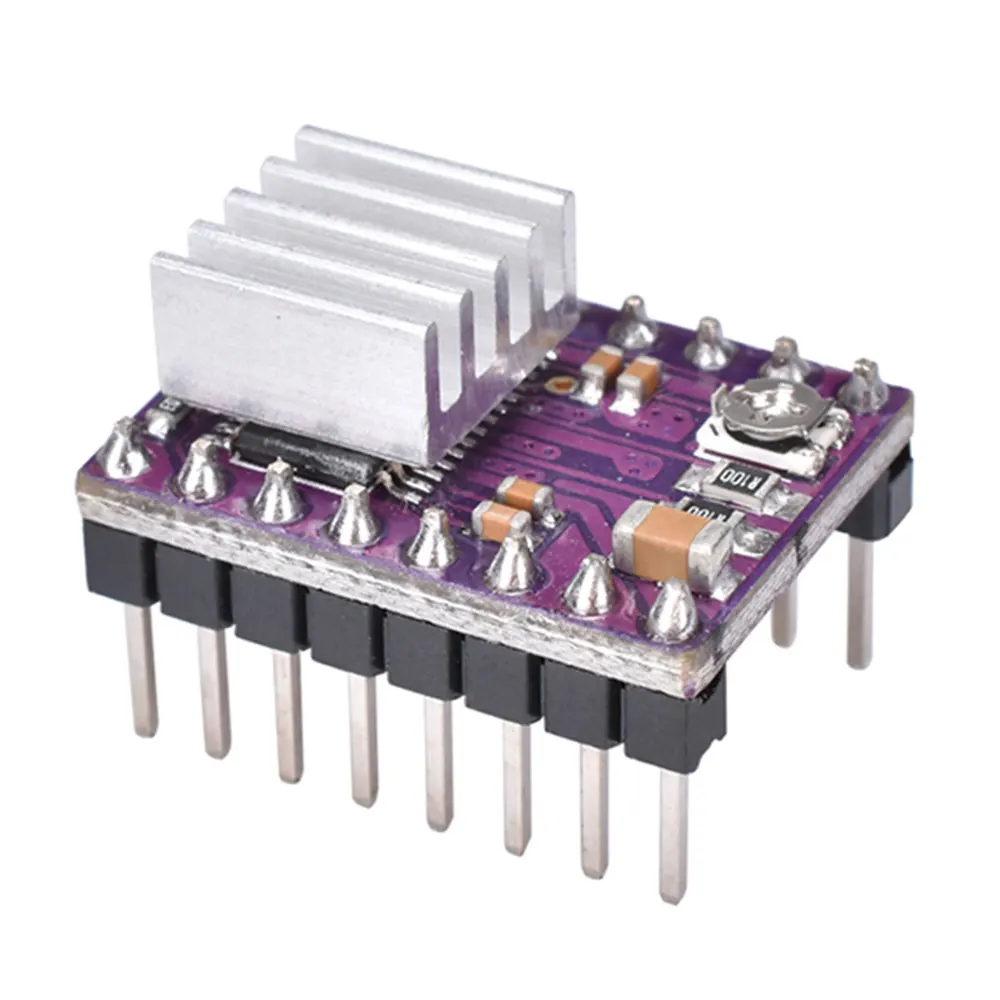 Controlador de Motor paso a paso DRV8825 con disipador de calor, placa de 4 capas PCB, piezas de impresora 3D, controlador StepStick DRV8825