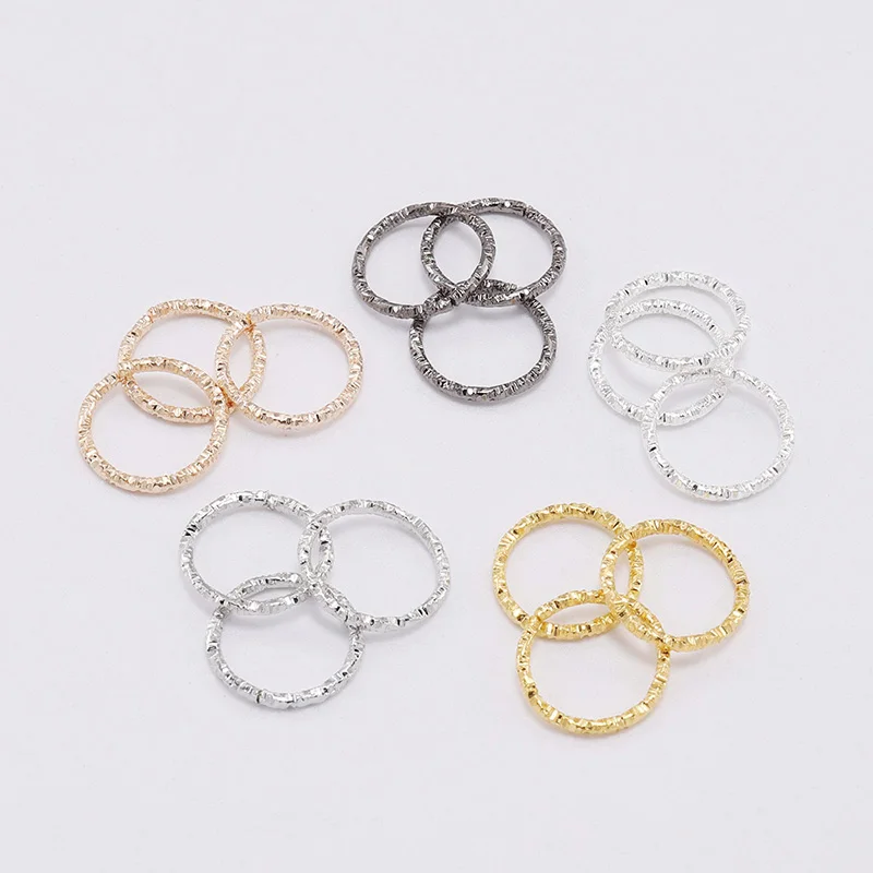 50-100 teile/los 8-20mm Runde Jump Ringe Verdreht Öffnen Split Ringe Jump Ringe Stecker Für DIY schmuck Zeug Ergebnisse Liefert – Detail 14