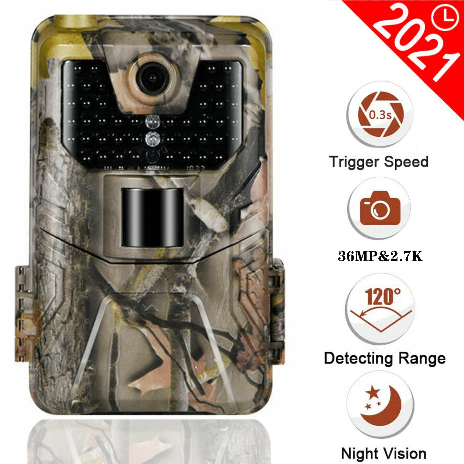 SUNTEKCAM Hunting Camera 36MP 2.7K Trail Camera Night Version  IP65 Wildlife Surveillance Camera Chasse Scouts HC900A