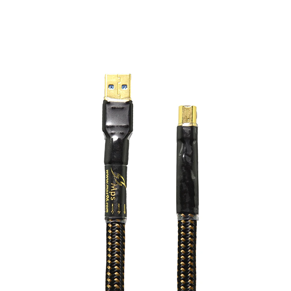 MPS HD-990 HiFi 99.9999% OCC+Silver Plated 24K10u Gold Plated Plug USB2.0 connector audio cable DAC PC Audio data cable