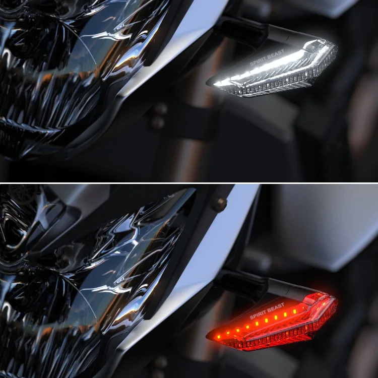 دراجة نارية العالمي 12 فولت بدوره مصباح إشارة مصباح إشارة s مؤشر LED مصباح لهوندا CBR 500R 650R BMW R1200GS سوزوكي GSX 750