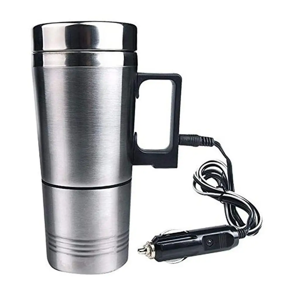 300ml 12V/24V DC Car Heating Cooling Cup Electric Car Kettle Safe Removable Travel USB Heating Cup for Car Winter Accessories